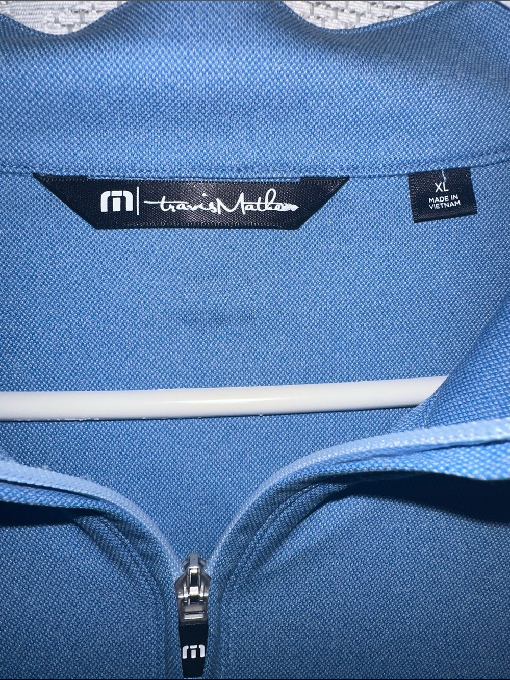 TravisMathew Men's 1/4 Zip Pullover Golf Jacket Sweater Steel Blue XL - Picture 2 of 8
